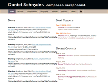 Tablet Screenshot of danielschnyder.com